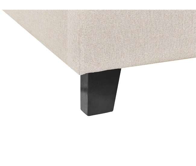 Beliani Cama com estrado Poliéster ROANNE 149x211 Bege
