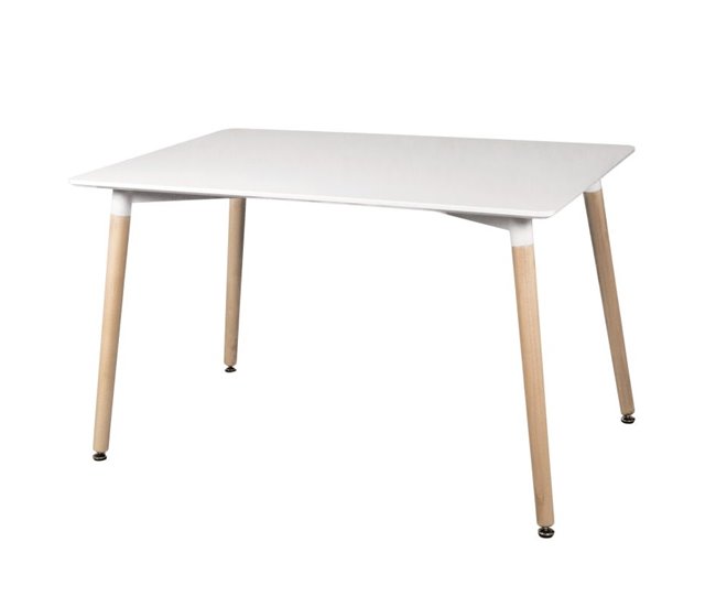  Mesa de jantar Suécia 80x80 Branco