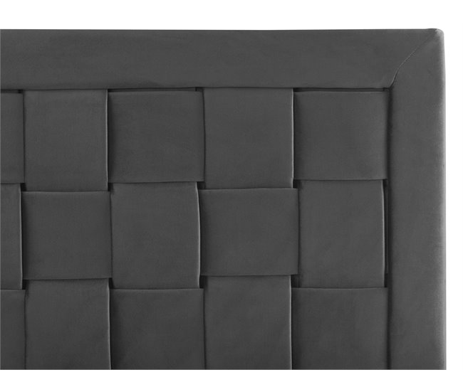 Beliani Cama Veludo LIMOUX 167x213 Azul Marino