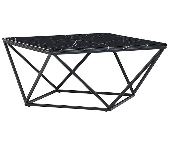 Beliani Mesa de centro MALIBU 80x80 Bege