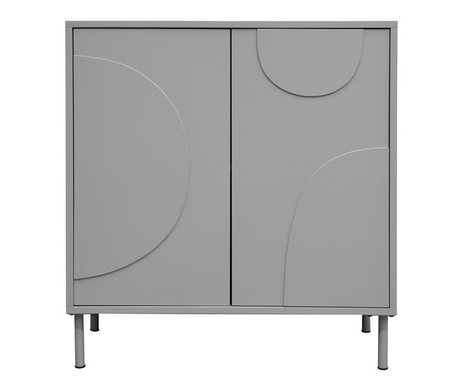 Aparador Holea com 2 portas MDF [en.casa] 70 Bege