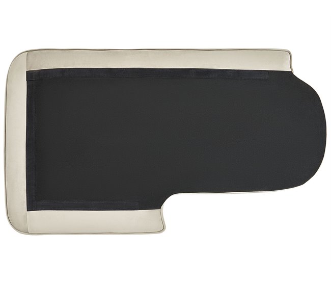 Beliani Chaise longue Veludo ALLIER Bege