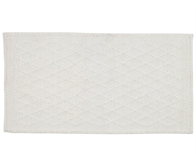 Beliani Pelos curtos ERZIN 80x150 Branco/ Bege