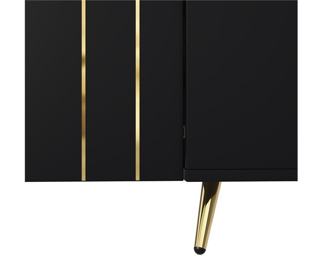 Aparadores Preto/ Dourado