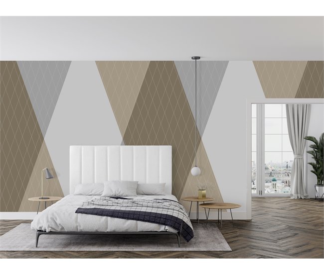 Cabeceira GOYA 160x118x7cm pele de borrego Branco