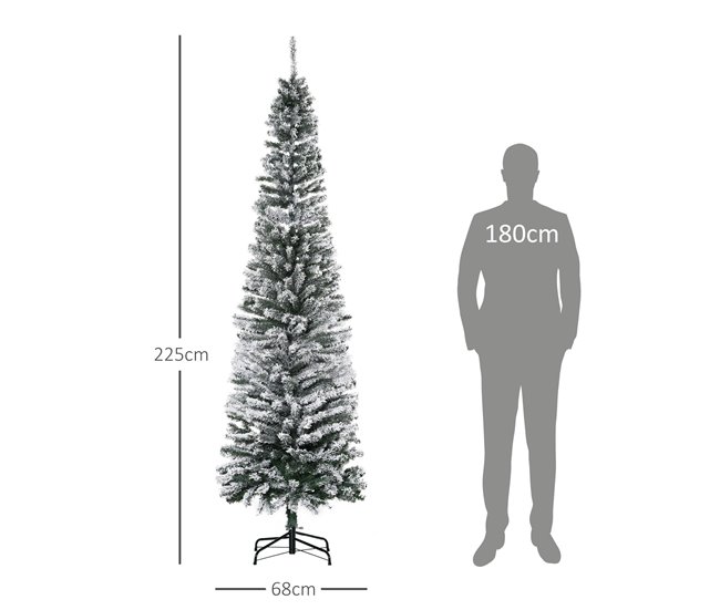 Árvore de Natal PVC e Aço HOMCOM, casa - natal Multicor