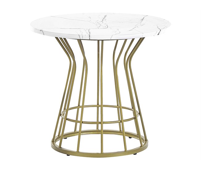 Beliani Mesa de centro CONCAN 50x50 Branco