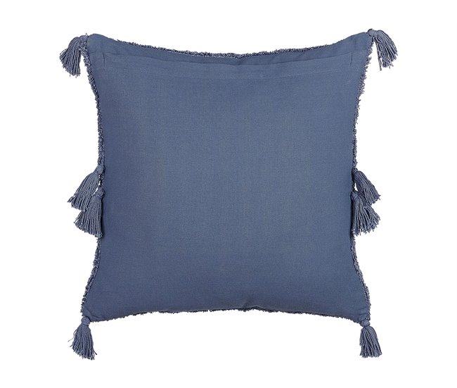 Beliani Almofada decorativa AVIUM 45x45 Azul