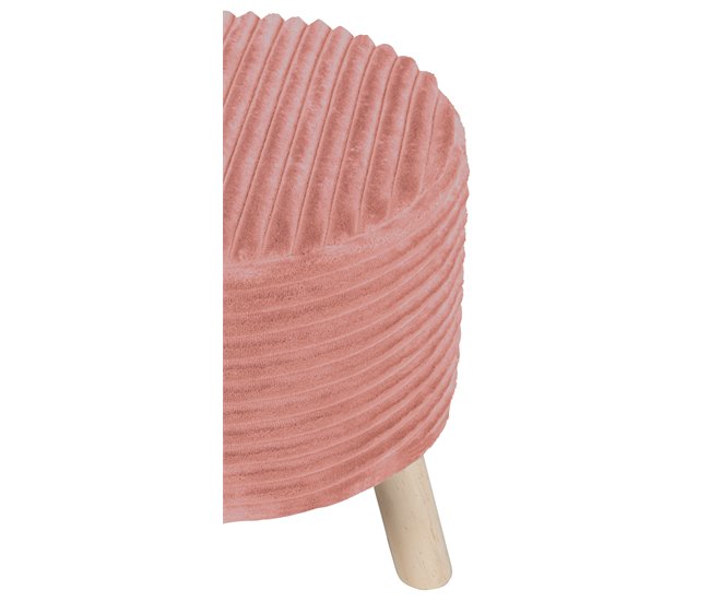 Puff redondo LOUISE 35x40cm Rosa