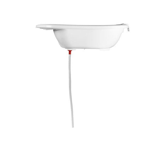 Banheira XL para recém-nascidos + espreguiçadeira ergonómica e antiderrapante Branco