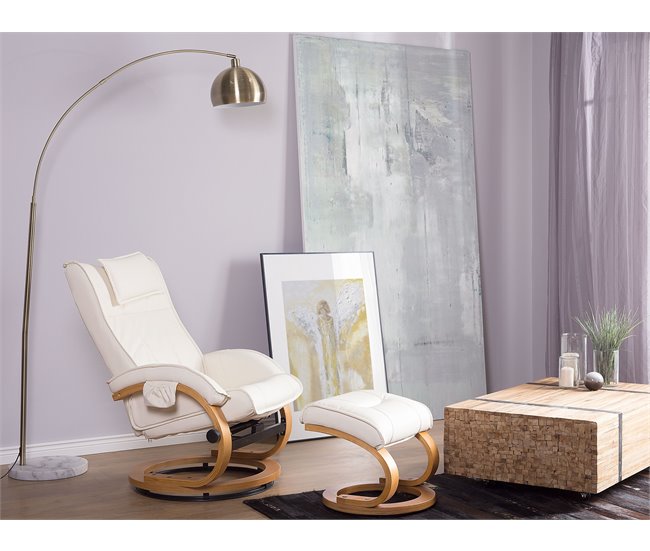 Beliani Cadeira de massagem MAJESTIC Bege