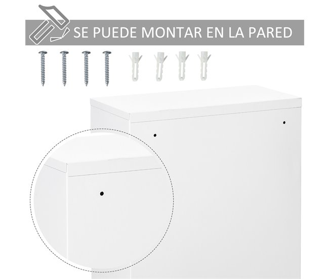 Armário de Farmácia Metal kleankin, casa - casa de banho Branco