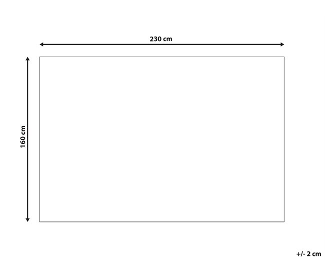 Beliani Entrelaçado ATIMA 160x230 Bege