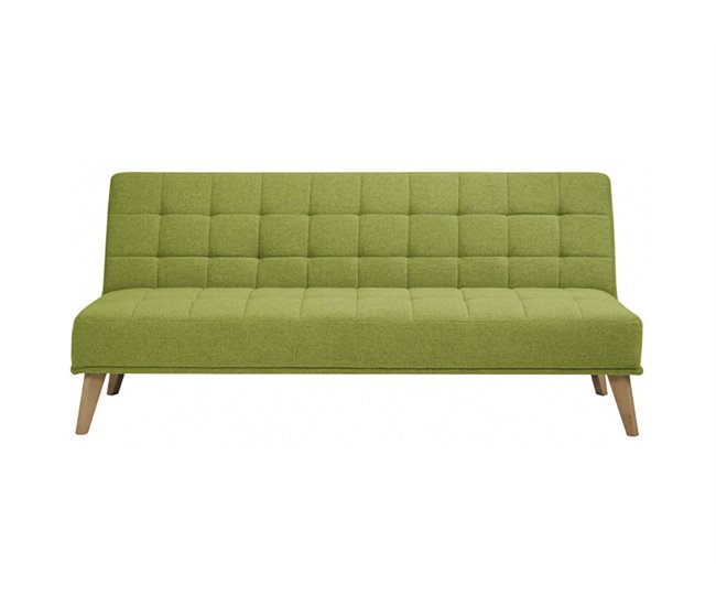 Sofá cama de tecido OLIVIA Verde