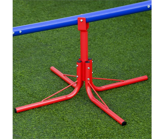 Conjunto de Baloiços para Crianças Metal, PE e PP Outsunny Multicor