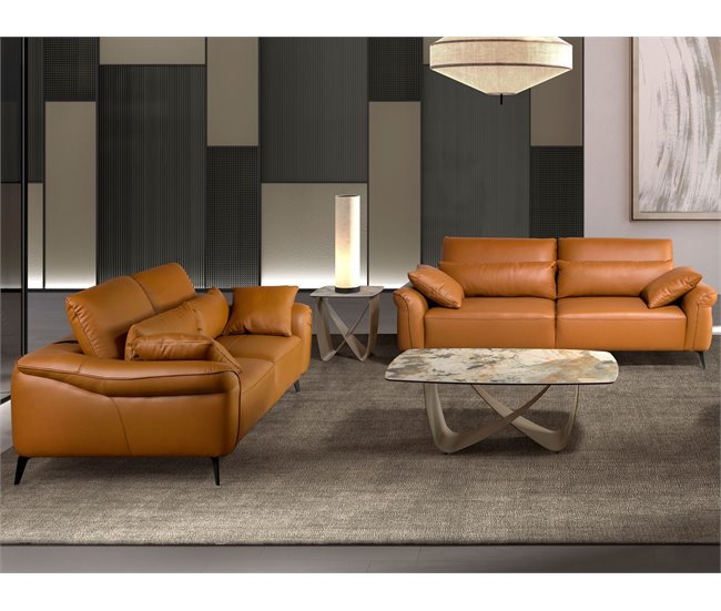 ANGEL CERDA Mesa de canto quadrada em mármore de porcelana Topo