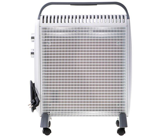Adler AD7750 Convector Eléctrico Aire Caliente 2 Niveles Potencia Termostato Regulable Silencioso Portátil, 2000, Blanco Branco