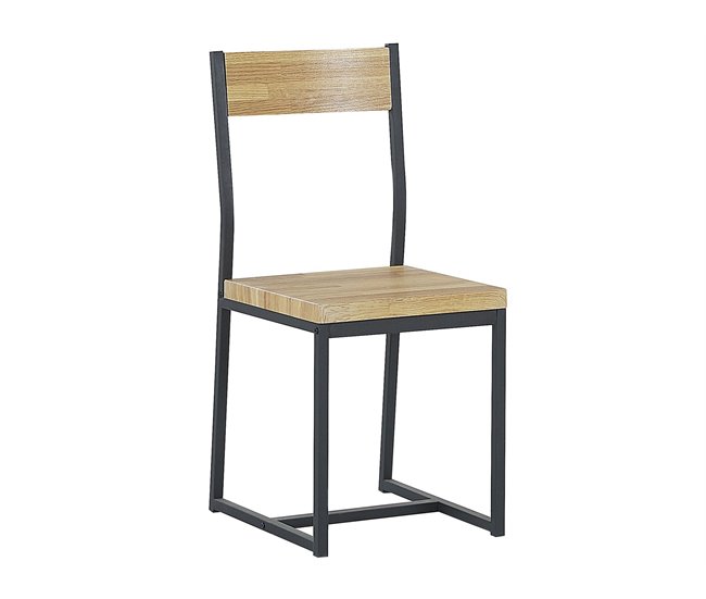 Beliani Conjunto de comedor FLIXTON Castanho