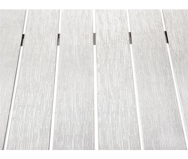 Beliani Mesa de jardim VERNIO 90x180 Branco