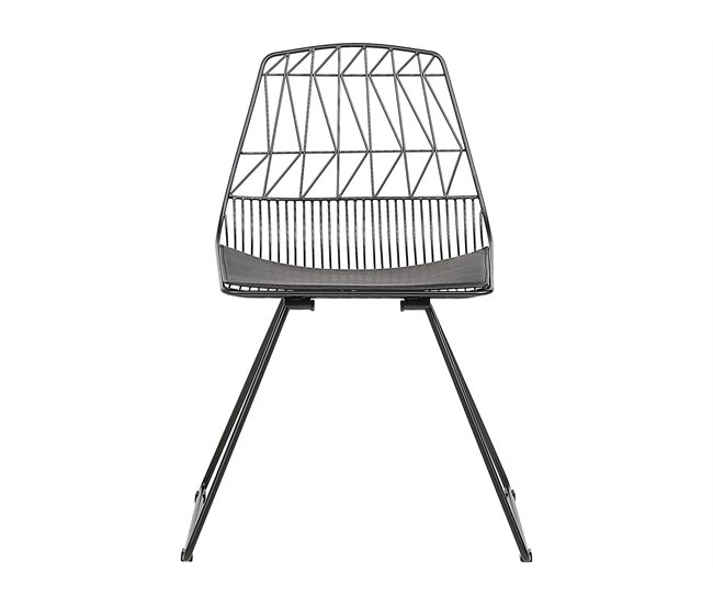 Beliani Silla de comedor HARLAN Preto