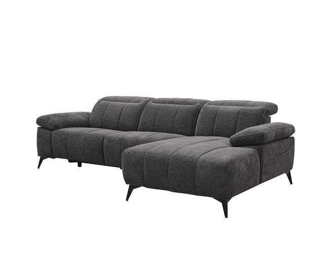 Chaise longue relax elétrico ANDY Cinza Escuro