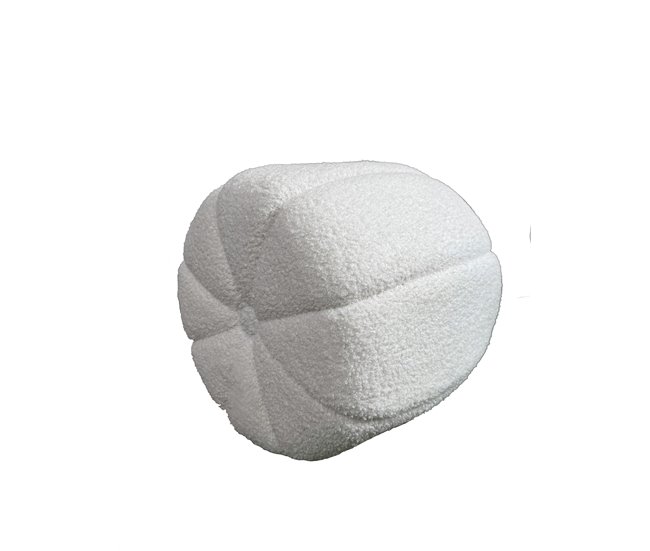Puff redondo GAEL 42x42cm cor branco Bege