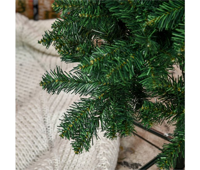 Árvore de Natal Artificial PVC, metal e plástico HOMCOM Verde