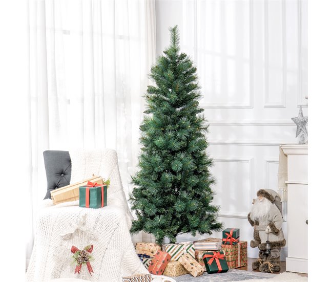 Árvore de Natal Plástico, metal HOMCOM, casa - natal Verde