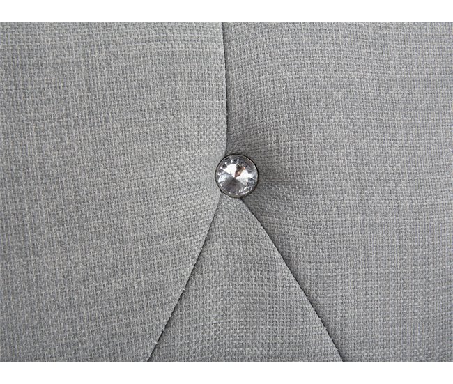 Beliani Cama com armazenamento Poliéster METZ 192x215 Cinza Claro