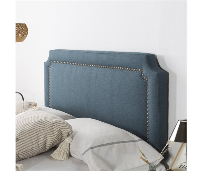  Cabeceira estofada Leonor 160 x 60 cm 140 Azul