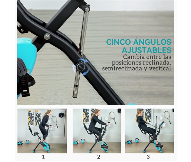 Bicicleta Estática Aço, ABS SPORTNOW Verde