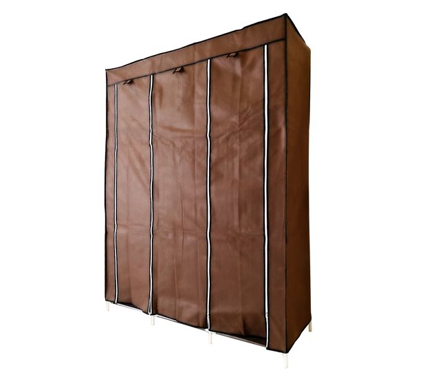 Armário Penteadeira Tecido Com Portas Zip Nyana Home Castanho