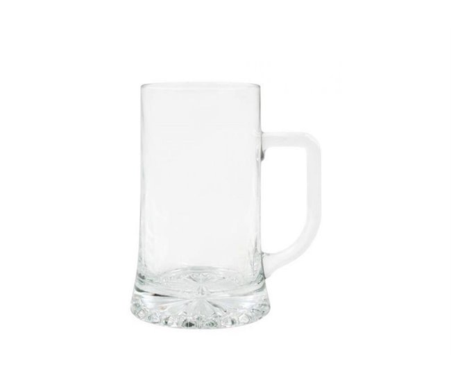 Conjunto de 6 canecas de cerveja ROYAL Transparente