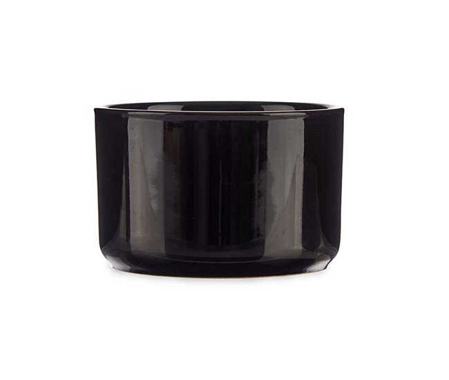 Conjunto de 6 taças redondas de porcelana coleção VESSIA Preto