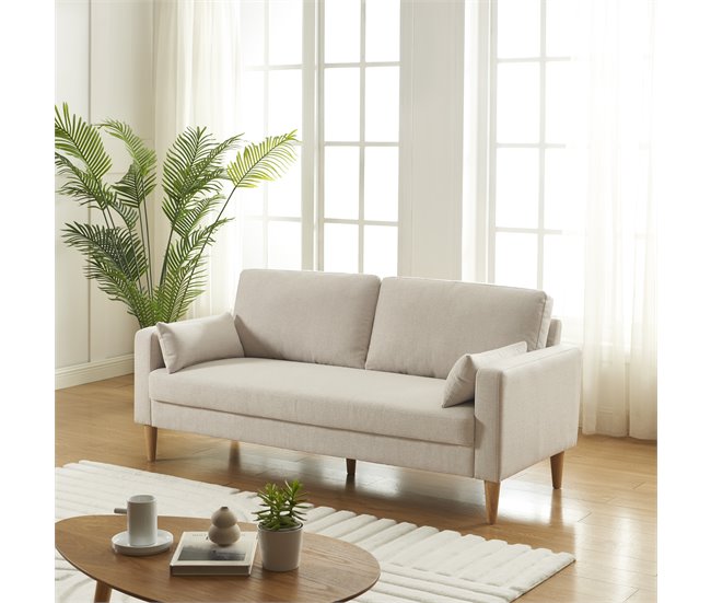 Sofá fixo 2 lugares ONA Bege