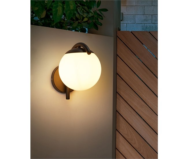Beliani Iluminação de parede para exterior KULSI Preto