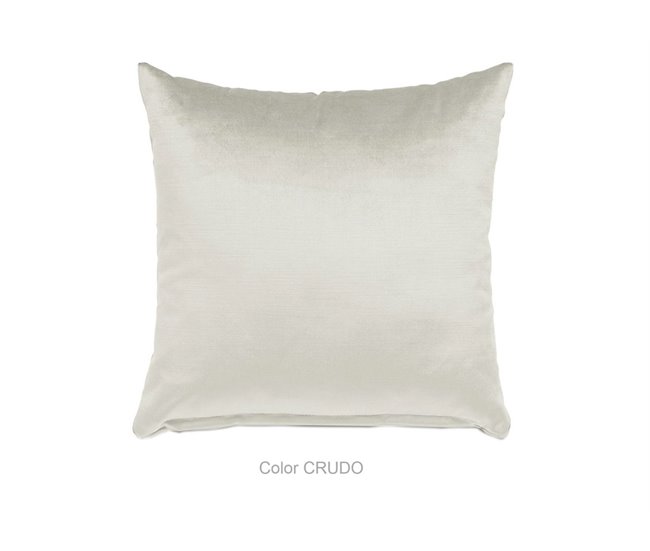 Almofada ORIENTE em veludo bege 45x45cm Cru