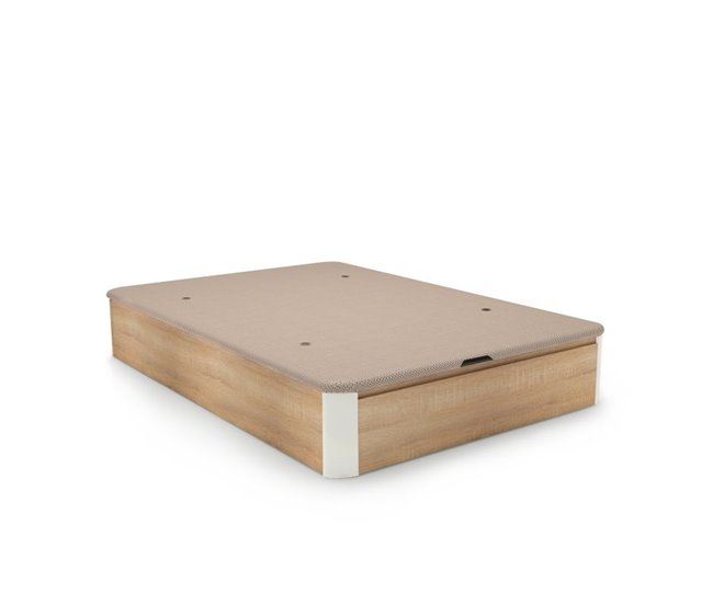 Sommier rebatível luxo S-Max 3D 135x190 Natural/ Branco