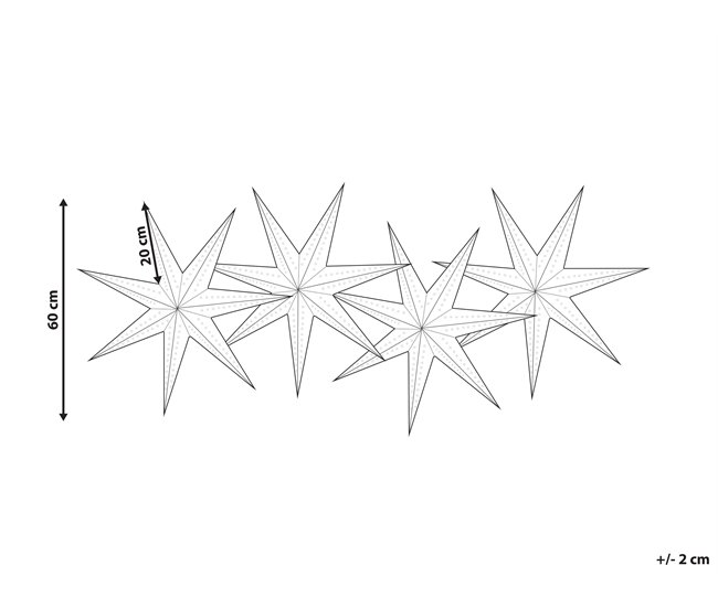 Beliani Decoração de parede TRISUL Multicor