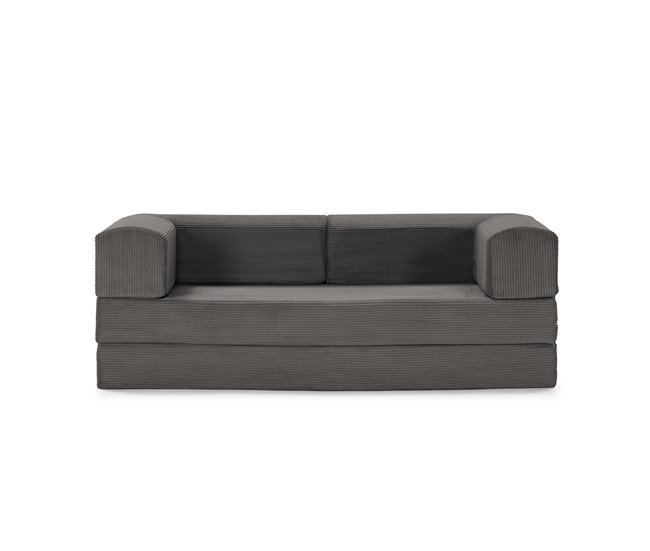 Sofá cama 3 lugares viela cor antracite
