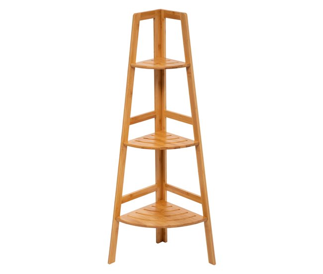 Estante de canto Bam com 3 prateleiras Castanho