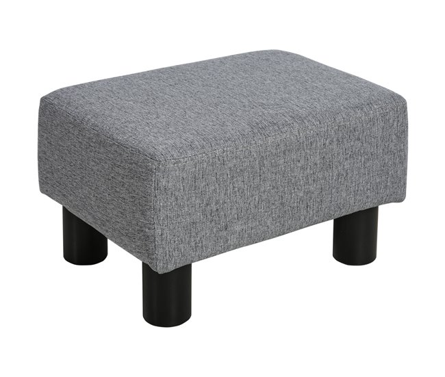 Apoio para os Pés Poliéster HOMCOM, casa - quarto Cinza