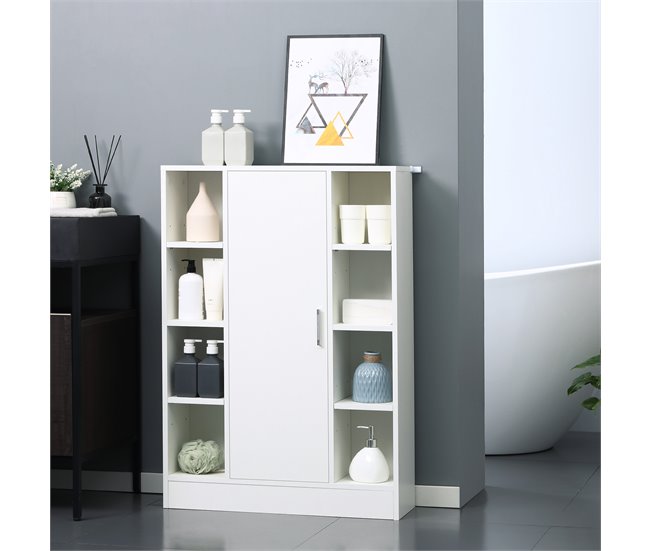 Armário Casa de Banho Melamina de Madeira kleankin 71 Branco