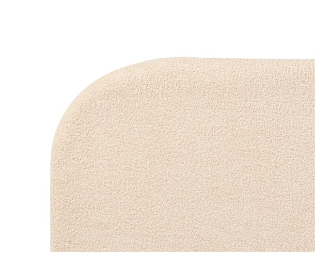 Beliani Cama com estrado Bouclé FLAYAT 193x215 Bege