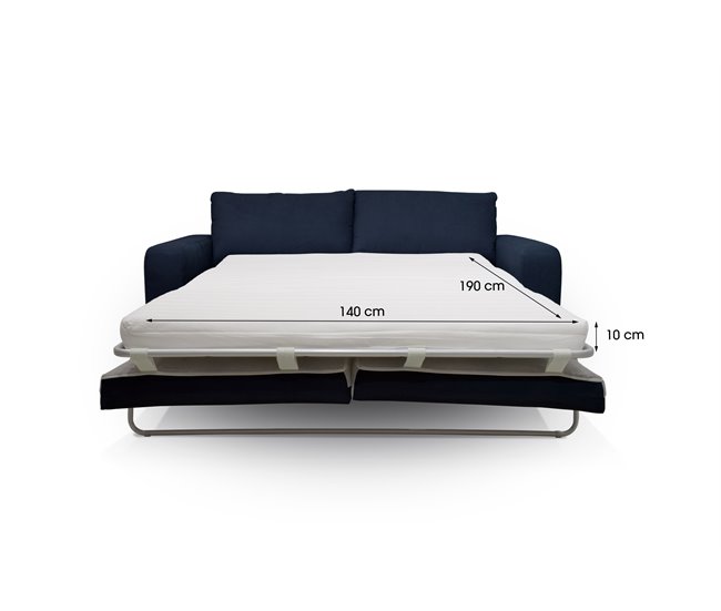 Sofá cama SWEET com abertura italiana Azul