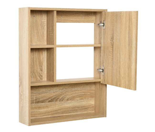 Armário de banheiro Painel de partículas kleankin 60 Castanho