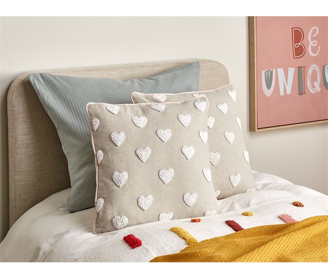 Beliani Almofada decorativa GAZANIA 45x45 Bege