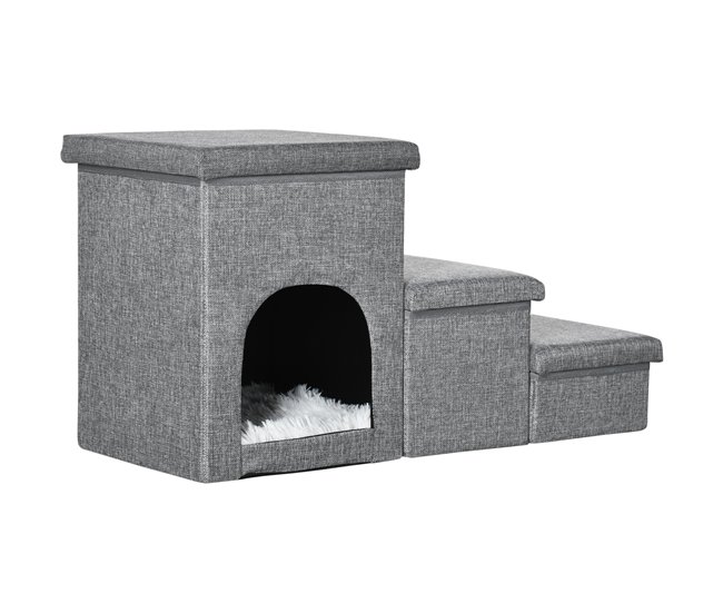 Escada para Animais de Estimação Cinza