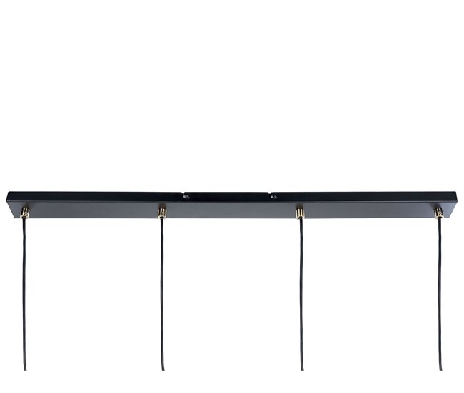 Beliani Candeeiro de tecto CAUDELO Preto