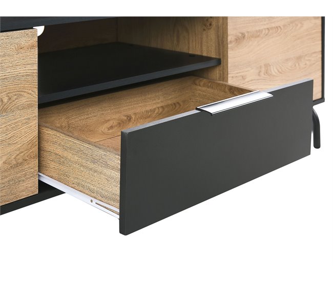 Beliani Mesa de TV ARKLEY 160 Preto